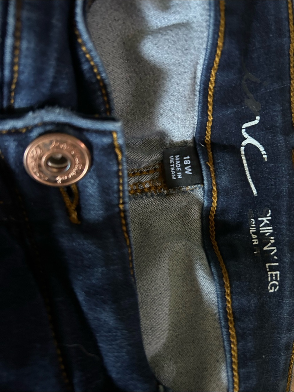 INC International Concepts Dark Blue Skinny 'Kini' Leg Jeans